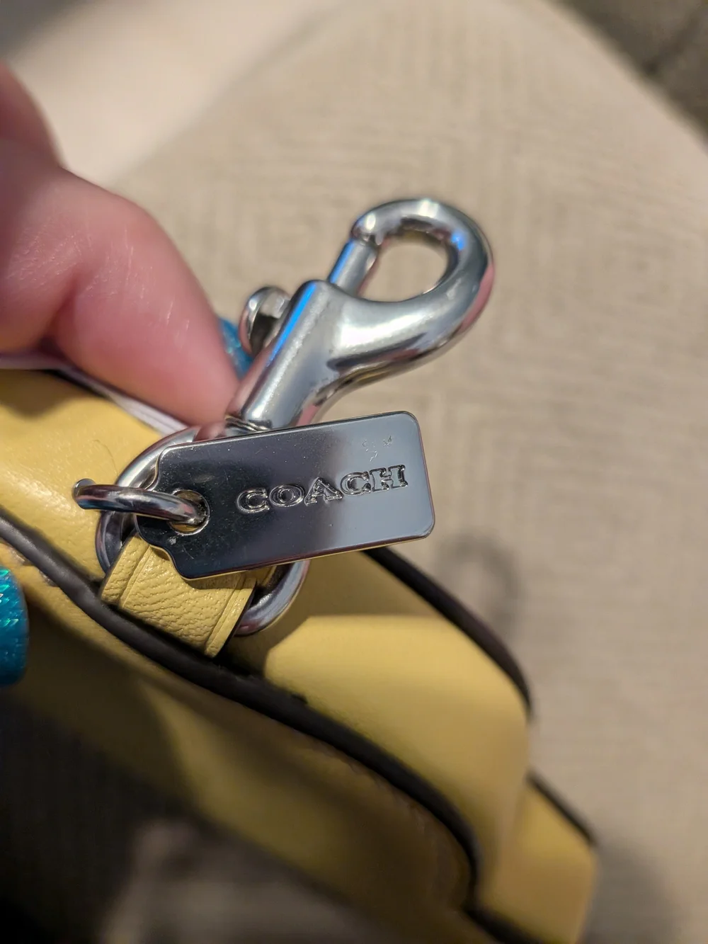 Coach Taxi Coin Pouch Bag Charm